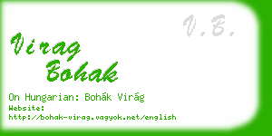 virag bohak business card