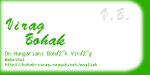 virag bohak business card